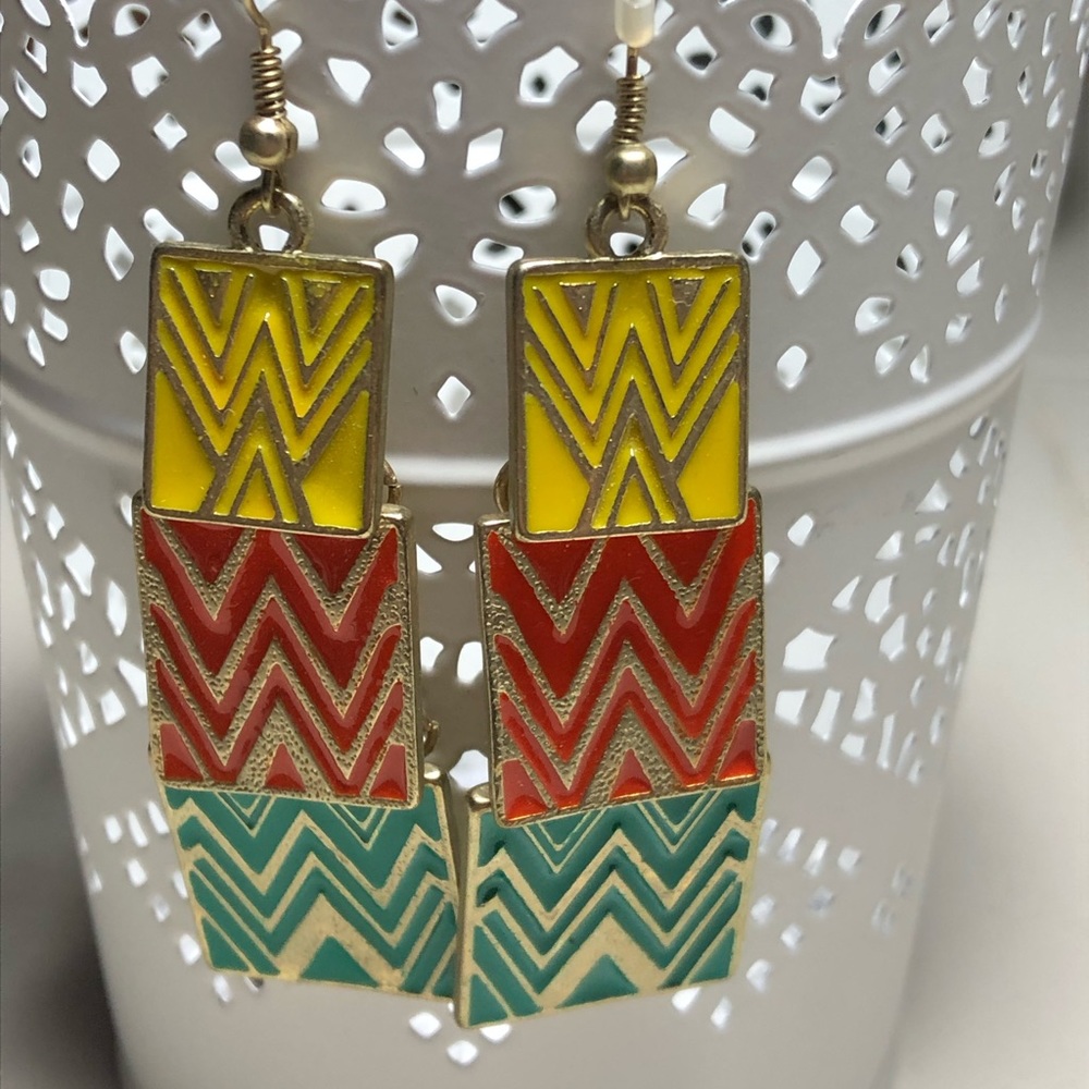 Fun colorful dangle earrings